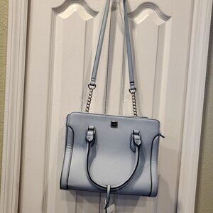 *NEW* Nine West Powder Blue Classic Satchel with Dual Handles - NWT